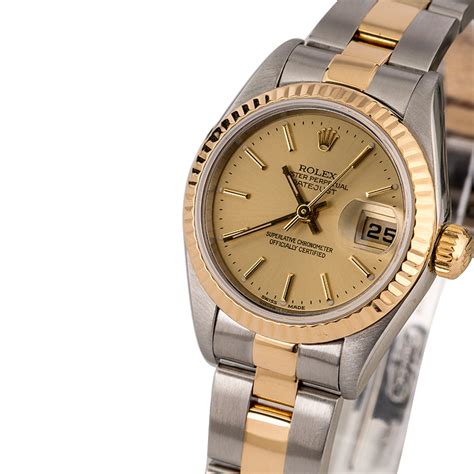 ladies rolex datejust two tone.